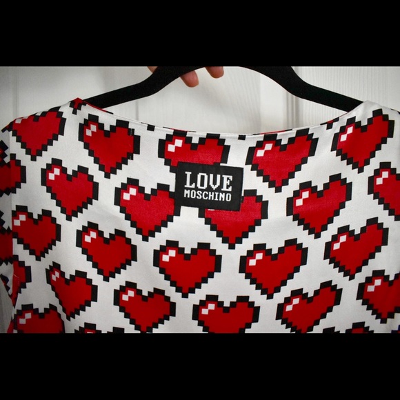 LOVE Moschino Allover Cuori Heart pattern dress - Picture 5 of 5